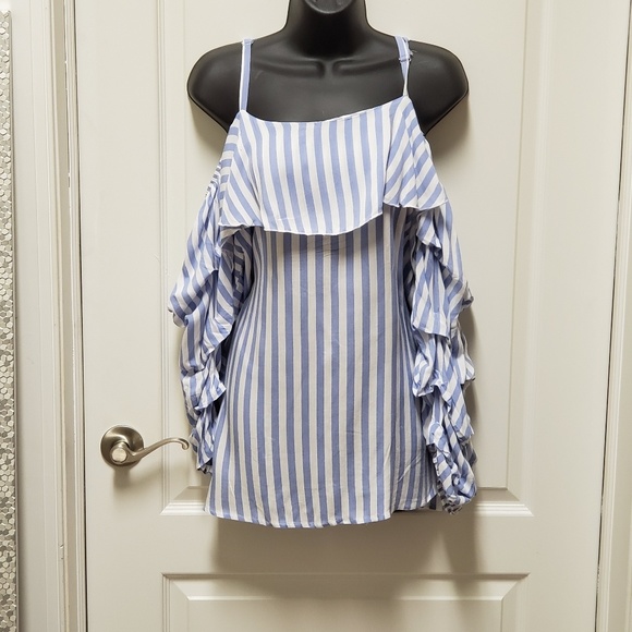 Unique Spectrum Tops - Cold Shoulder top